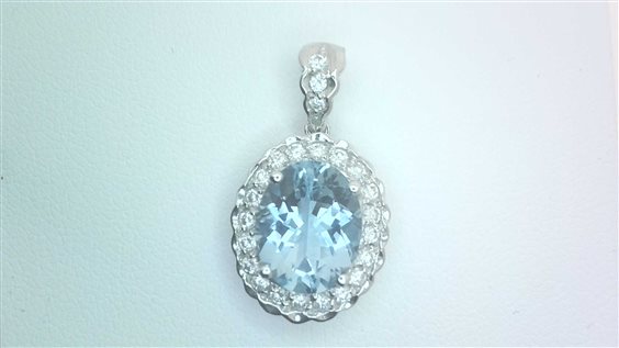 Pendente Giorgio Visconti Donna Acquamarina in Oro bianco Acquamarina 2.27 Ct CB 6557 - CB 6557